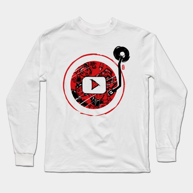 Music Long Sleeve T-Shirt by Habuza